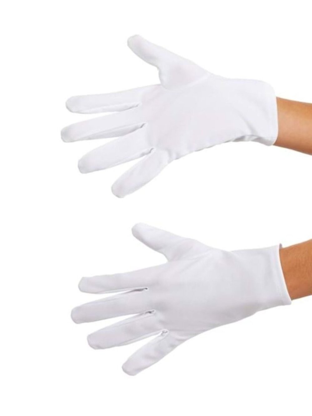 Masquerade Cotton Gloves White Adult 14+ Rubies Costume Co.